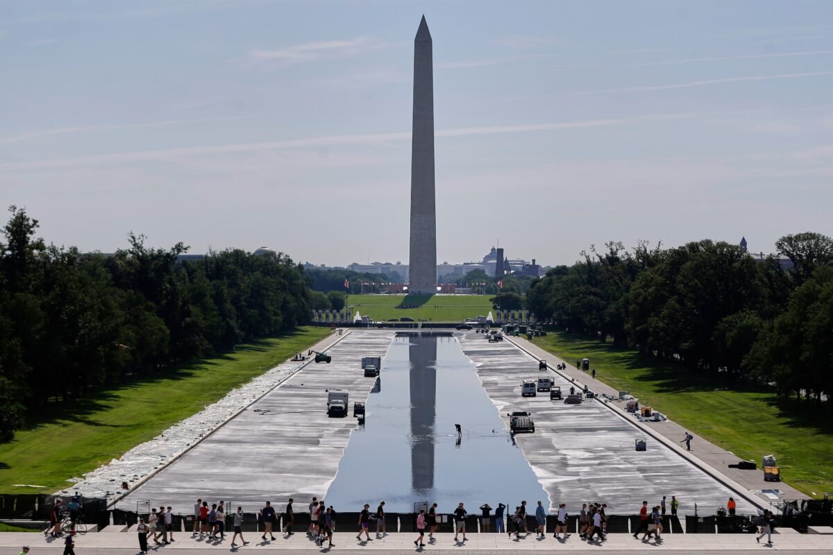 Was The Lincoln Memorial Reflecting Pool’s “american Flag Blue” Makeover A Million Dollar